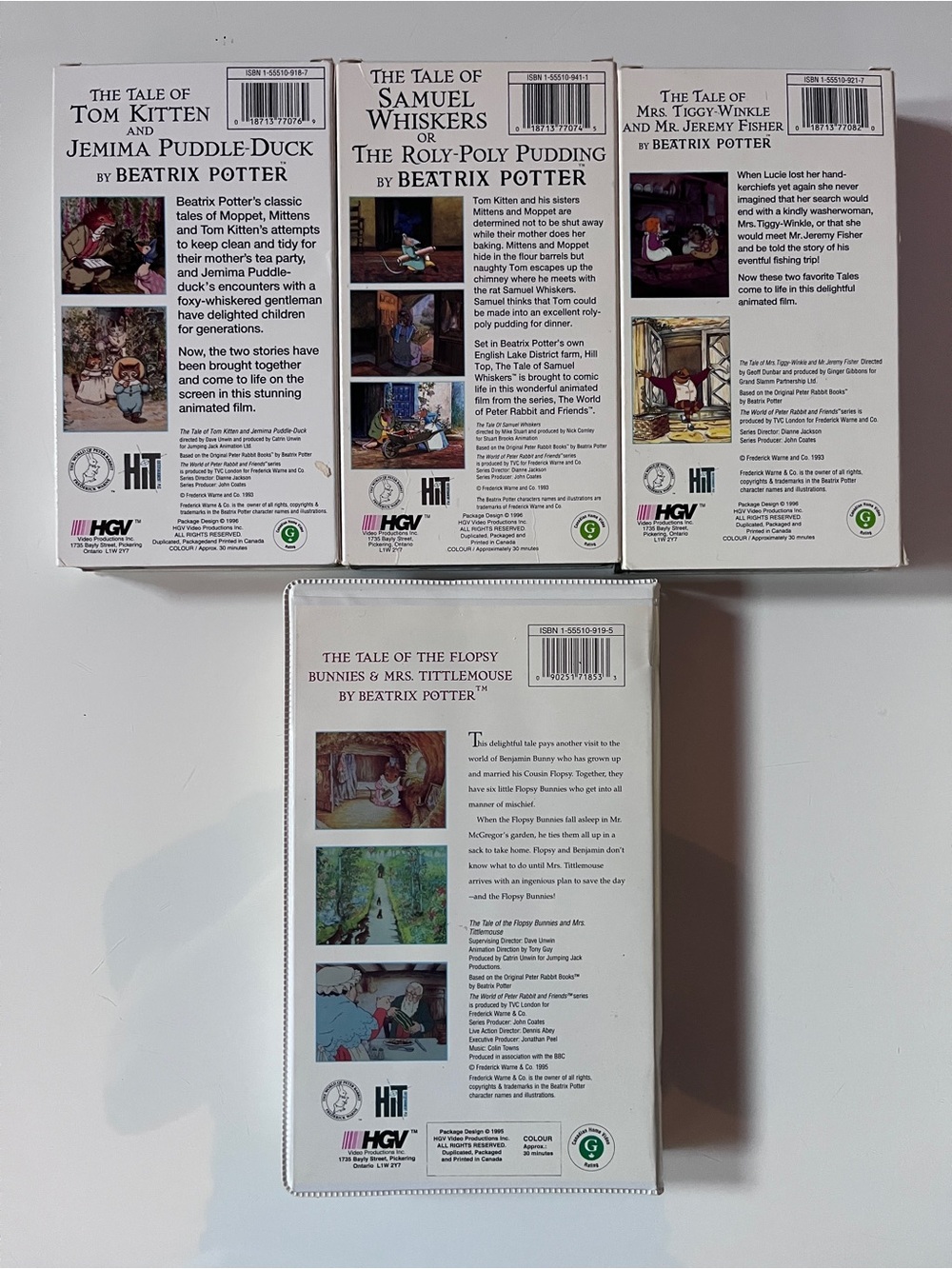 Beatrix Potter Peter Rabbit VHS Box Set & Single Video - Picture 4 of 4